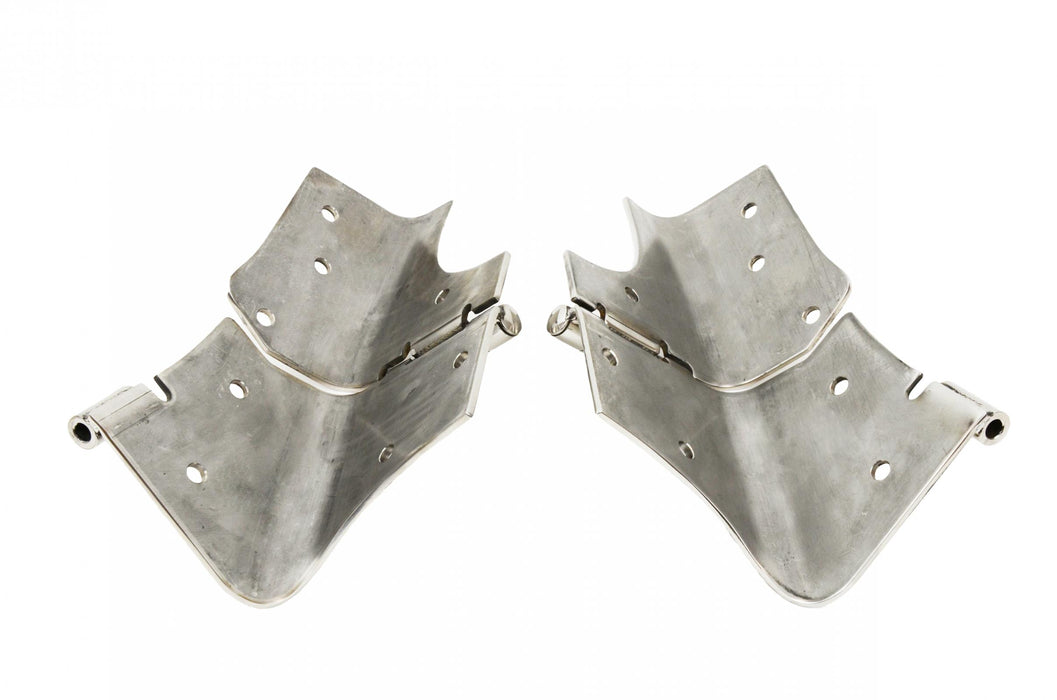 Kentrol 30477 Jeep TJ Windshield Hinge Pair 97-06 Wrangler TJ Polished Silver Kentrol - Truck Part Superstore