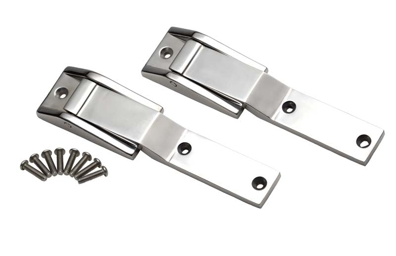 Kentrol 30478 Jeep TJ Tailgate Hinge Pair 97-04 Wrangler TJ Polished Silver Kentrol - Truck Part Superstore