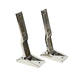 Kentrol 30478 Jeep TJ Tailgate Hinge Pair 97-04 Wrangler TJ Polished Silver Kentrol - Truck Part Superstore