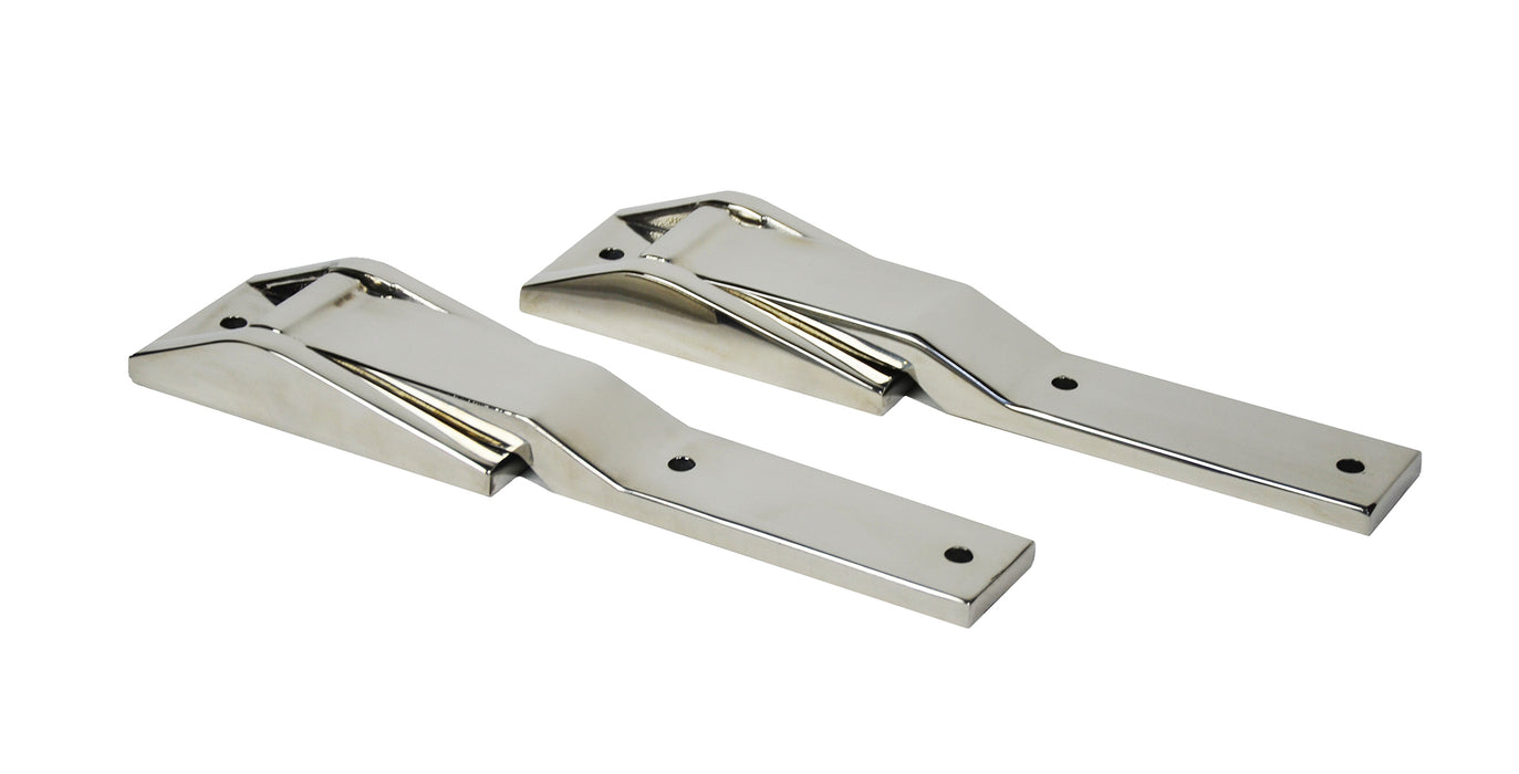 Kentrol 30478 Jeep TJ Tailgate Hinge Pair 97-04 Wrangler TJ Polished Silver Kentrol - Truck Part Superstore