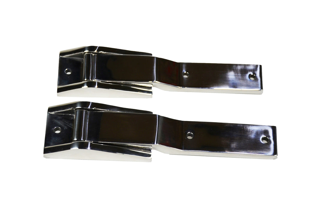 Kentrol 30478 Jeep TJ Tailgate Hinge Pair 97-04 Wrangler TJ Polished Silver Kentrol - Truck Part Superstore