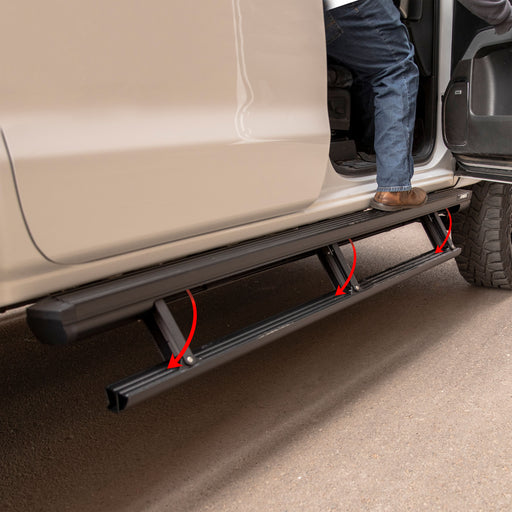 ARIES 3047923 ActionTrac 83.6in. Powered Running Boards; Select Ford Ranger - Truck Part Superstore