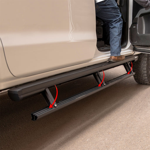 ARIES 3047923 ActionTrac 83.6in. Powered Running Boards; Select Ford Ranger - Truck Part Superstore