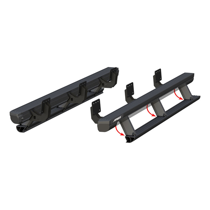 ARIES 3048314 ActionTrac 87.6in. Powered Running Boards; Select Ram 1500 Crew Cab - Truck Part Superstore