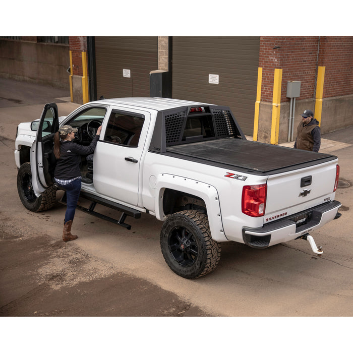 ARIES 3048315 ActionTrac 87.6in. Powered Running Boards; Select Silverado; Sierra Crew Cab - Truck Part Superstore