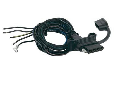 Husky Towing 30485 5 Way Flat Vehicle End 48" Molded In Dust Cover/Grease Packet & Grnd Screw - Truck Part Superstore