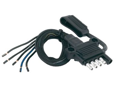 Husky Towing 30486 5 Way Flat 18" With HD Housings/Dust Cover/Nylon Wire Sleeve & Heat Shrink Tube - Truck Part Superstore