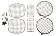 Kentrol 30488 Jeep TJ Wire Mesh Guard Set 6 Pieces 97-06 Wrangler TJ Polished Silver Kentrol - Truck Part Superstore