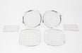 Kentrol 30488 Jeep TJ Wire Mesh Guard Set 6 Pieces 97-06 Wrangler TJ Polished Silver Kentrol - Truck Part Superstore