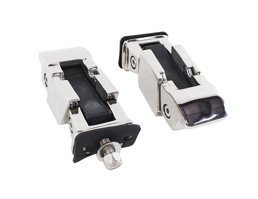 Kentrol 30489 Jeep TJ Hood Catch Pair 97-06 Wrangler TJ Polished Silver Kentrol - Truck Part Superstore