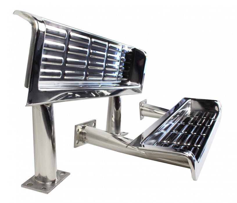 Kentrol 30491 Jeep TJ Side Steps Pair 97 Wrangler TJ-2000 Polished Silver Kentrol - Truck Part Superstore