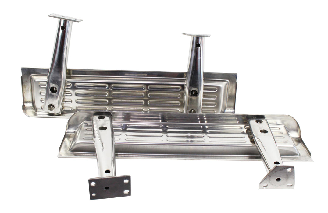 Kentrol 30491 Jeep TJ Side Steps Pair 97 Wrangler TJ-2000 Polished Silver Kentrol - Truck Part Superstore