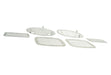 Kentrol 30493 Jeep TJ Billet Style Light Kit 6 Pieces 97-06 Wrangler TJ Polished Silver Kentrol - Truck Part Superstore
