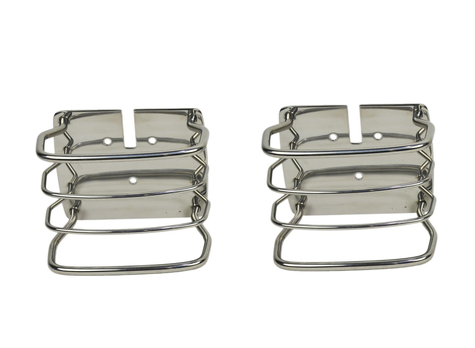 Kentrol 30497 JEEP CJ/YJ/TJ Taillight Guard Pair 76-06 CJ Wrangler YJ/TJ Polished Silver Kentrol - Truck Part Superstore