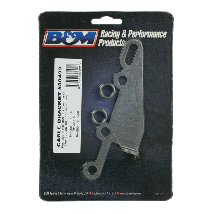 B&M 30499 Automatic Transmission Shift Cable Bracket; Incl. Spacers; Natural Finish; - Truck Part Superstore
