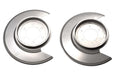 Kentrol 30501 Jeep CJ Disc Brake Dust Cover Pair 76-78 CJ Polished Silver Kentrol - Truck Part Superstore