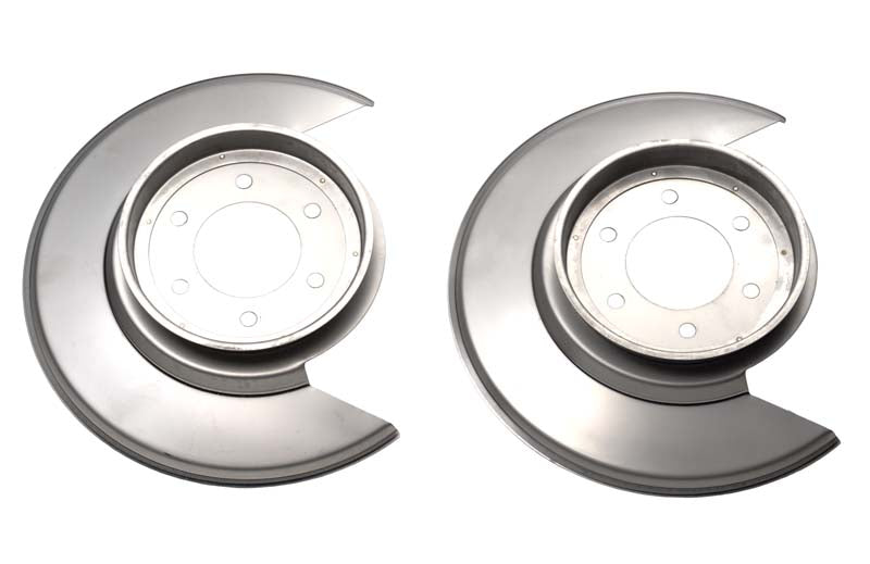 Kentrol 30501 Jeep CJ Disc Brake Dust Cover Pair 76-78 CJ Polished Silver Kentrol - Truck Part Superstore