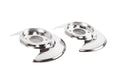 Kentrol 30501 Jeep CJ Disc Brake Dust Cover Pair 76-78 CJ Polished Silver Kentrol - Truck Part Superstore