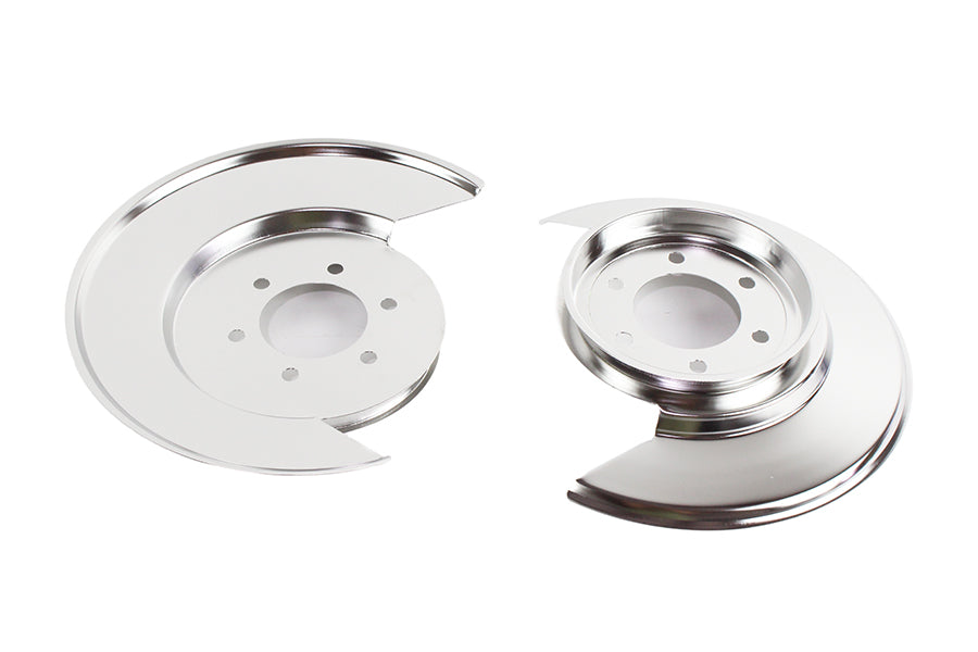 Kentrol 30501 Jeep CJ Disc Brake Dust Cover Pair 76-78 CJ Polished Silver Kentrol - Truck Part Superstore