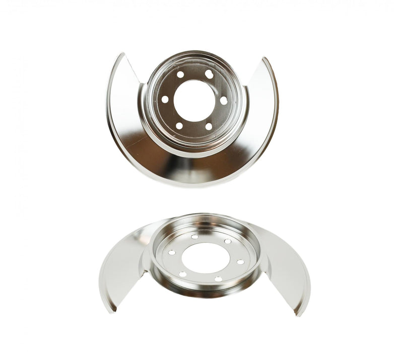 Kentrol 30501 Jeep CJ Disc Brake Dust Cover Pair 76-78 CJ Polished Silver Kentrol - Truck Part Superstore