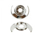 Kentrol 30501 Jeep CJ Disc Brake Dust Cover Pair 76-78 CJ Polished Silver Kentrol - Truck Part Superstore