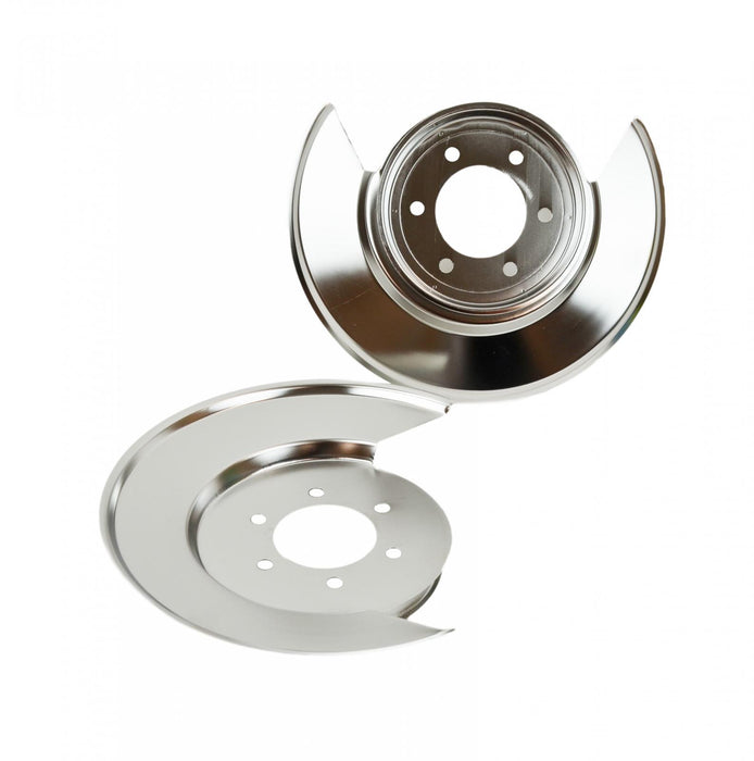 Kentrol 30501 Jeep CJ Disc Brake Dust Cover Pair 76-78 CJ Polished Silver Kentrol - Truck Part Superstore