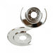 Kentrol 30501 Jeep CJ Disc Brake Dust Cover Pair 76-78 CJ Polished Silver Kentrol - Truck Part Superstore