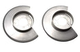 Kentrol 30502 Jeep CJ Disc Brake Dust Cover Pair 78-86 CJ Polished Silver Kentrol - Truck Part Superstore