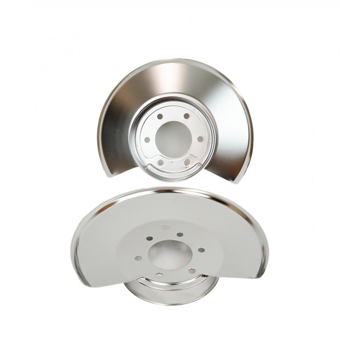 Kentrol 30502 Jeep CJ Disc Brake Dust Cover Pair 78-86 CJ Polished Silver Kentrol - Truck Part Superstore