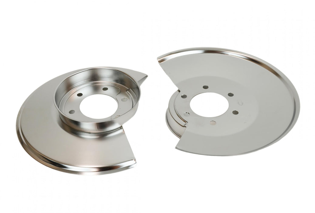 Kentrol 30502 Jeep CJ Disc Brake Dust Cover Pair 78-86 CJ Polished Silver Kentrol - Truck Part Superstore