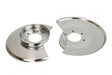 Kentrol 30502 Jeep CJ Disc Brake Dust Cover Pair 78-86 CJ Polished Silver Kentrol - Truck Part Superstore