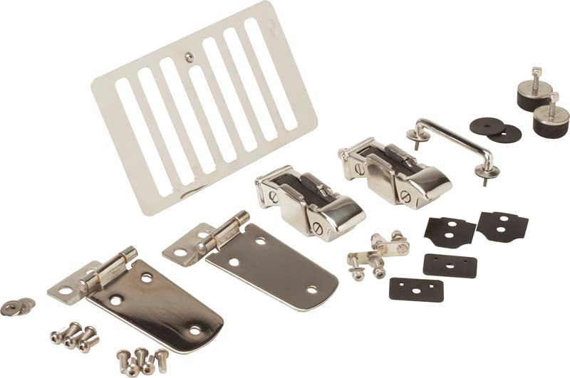 Kentrol 30504 Jeep TJ Hood Kit  98-06 Wrangler TJ Polished Silver Kentrol - Truck Part Superstore