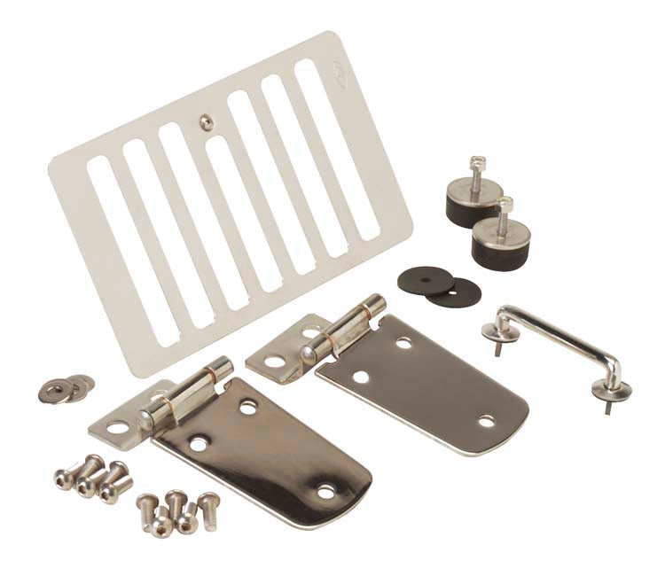 Kentrol 30504WHC Jeep TJ Hood Kit Without Hood Catch 98-06 Wrangler TJ Polished Silver Kentrol - Truck Part Superstore