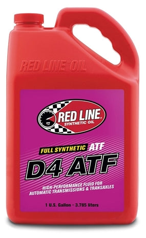 Red Line Oil 30505 Transmission Oil D4 ATF Synthetic 1 Gallon Red Line Oil - Truck Part Superstore