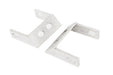 Kentrol 30508 Jeep CJ Rear Bumper Brackets Pair 45-86 CJ Polished Silver Kentrol - Truck Part Superstore