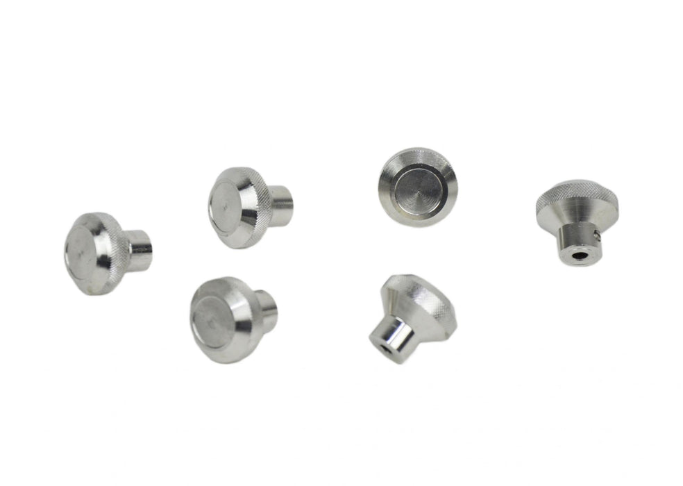 Kentrol 30511 Jeep CJ Interior Knob Set 6 Pieces 76-86 CJ Polished Silver Kentrol - Truck Part Superstore