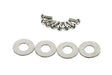 Kentrol 30513 Jeep CJ/YJ Interior Door Latch Brackets Pair 81-95 CJ and Wrangler YJ Polished Silver Kentrol - Truck Part Superstore