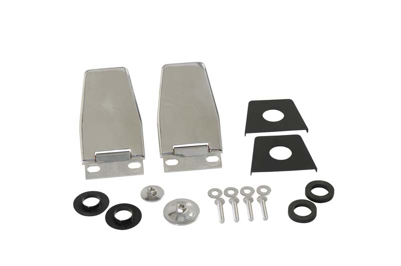 Kentrol 30516 Jeep YJ/TJ Hardtop Liftgate Hinge Pair 87-06 Wrangler TJ/YJ Polished Silver Kentrol - Truck Part Superstore