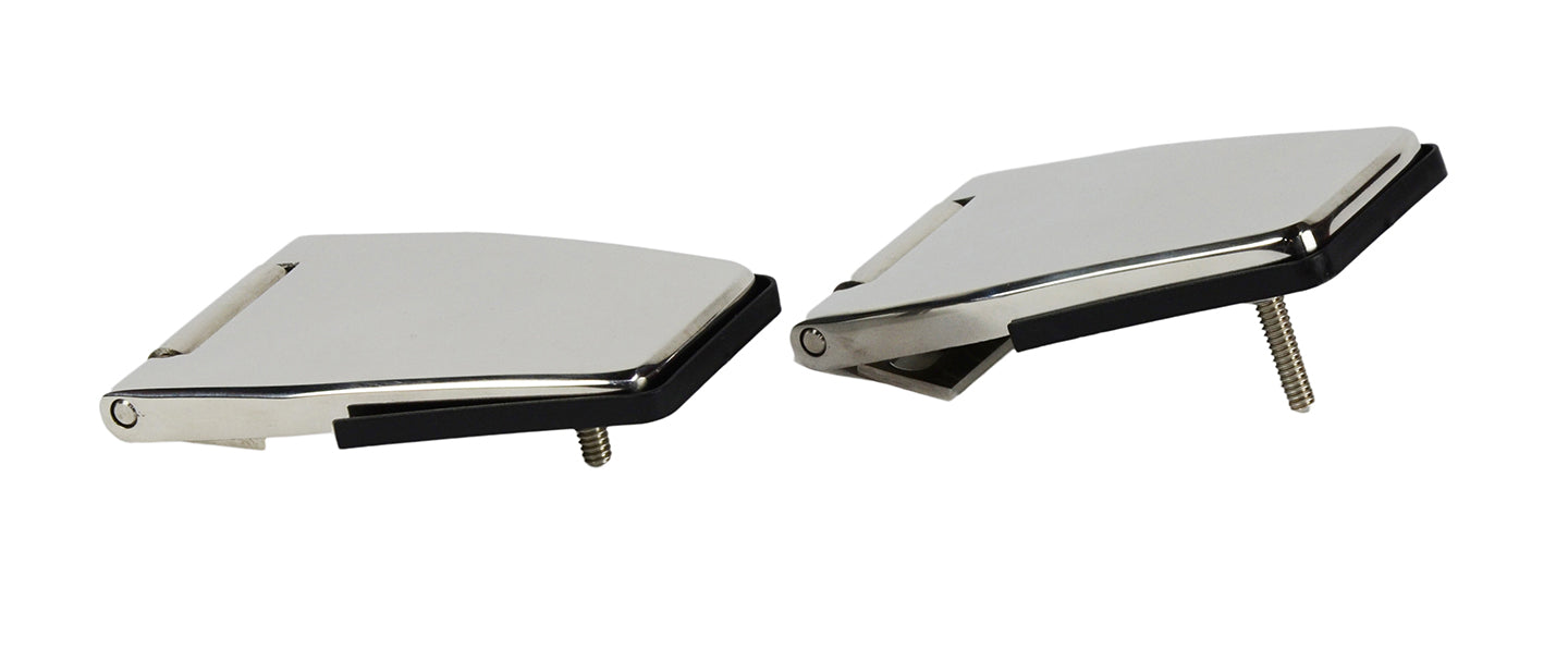 Kentrol 30516 Jeep YJ/TJ Hardtop Liftgate Hinge Pair 87-06 Wrangler TJ/YJ Polished Silver Kentrol - Truck Part Superstore