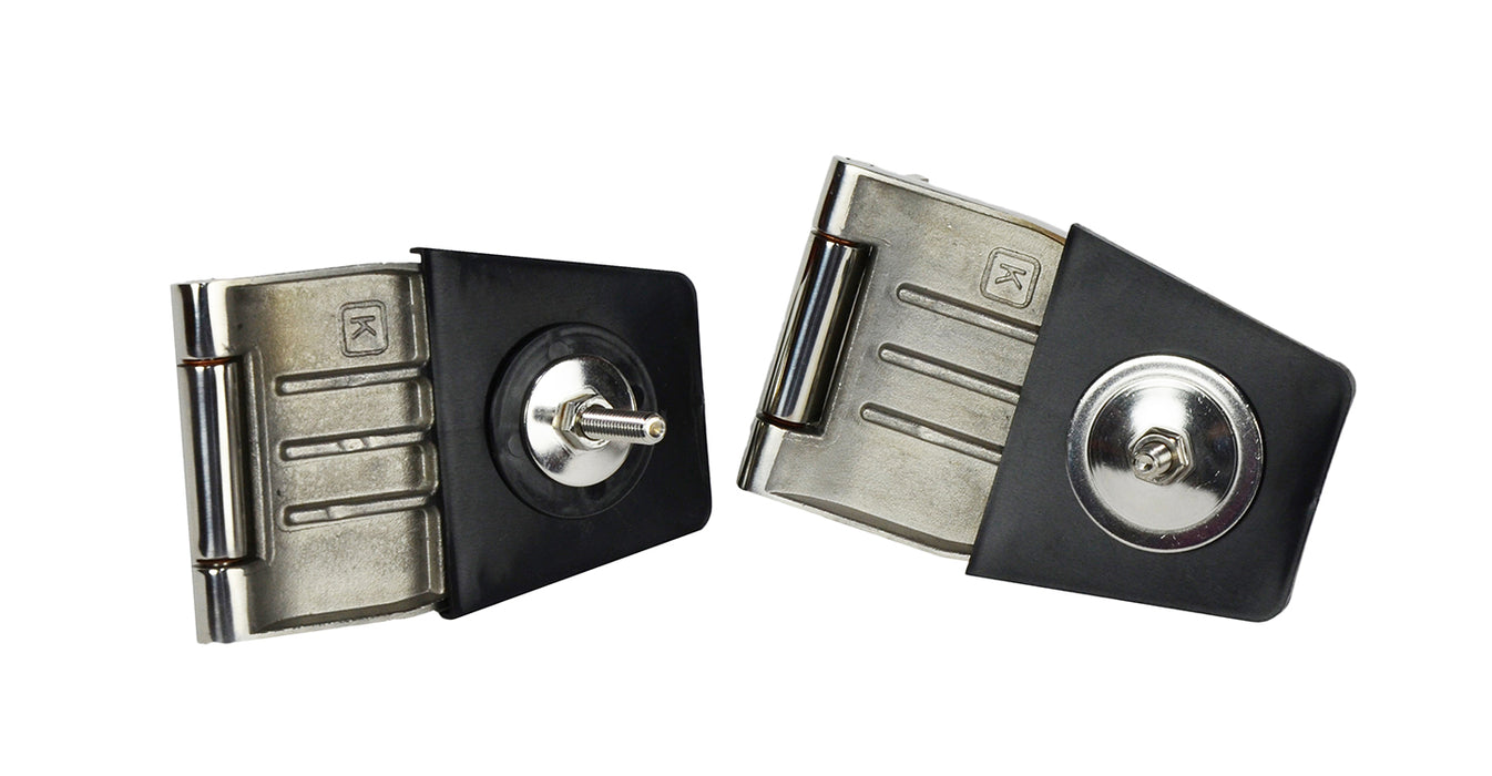 Kentrol 30516 Jeep YJ/TJ Hardtop Liftgate Hinge Pair 87-06 Wrangler TJ/YJ Polished Silver Kentrol - Truck Part Superstore