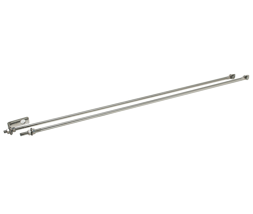 Kentrol 30517 Jeep CJ Strut Rod Kit  72-86 CJ Polished Silver Kentrol - Truck Part Superstore