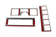 Kentrol 30519 Jeep YJ Dash Overlay Set (3 pieces) 87-95 Wrangler TJ Polished Silver Kentrol - Truck Part Superstore