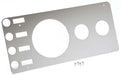 Kentrol 30521 Jeep CJ Gauge Cover Without Radio Opening 76-86 CJ Polished Silver Kentrol - Truck Part Superstore