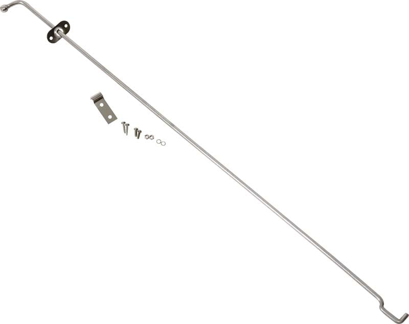 Kentrol 30523 Jeep CJ Hood Prop Rod 72-86 CJ Polished Silver Kentrol - Truck Part Superstore