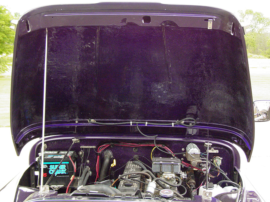 Kentrol 30523 Jeep CJ Hood Prop Rod 72-86 CJ Polished Silver Kentrol - Truck Part Superstore