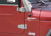 Kentrol 30525 Jeep TJ Door Hinge Set 4 Pieces 97-06 Wrangler TJ Polished Silver Kentrol - Truck Part Superstore