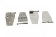 Kentrol 30525 Jeep TJ Door Hinge Set 4 Pieces 97-06 Wrangler TJ Polished Silver Kentrol - Truck Part Superstore