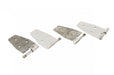 Kentrol 30525 Jeep TJ Door Hinge Set 4 Pieces 97-06 Wrangler TJ Polished Silver Kentrol - Truck Part Superstore