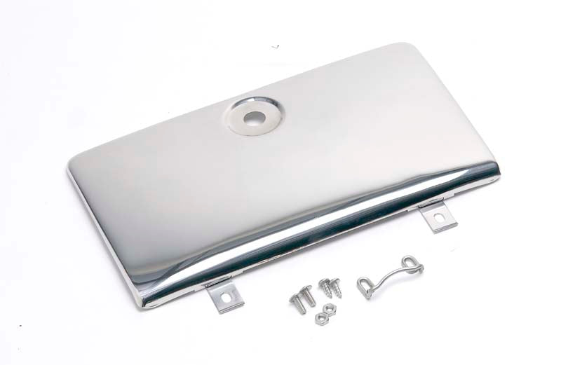 Kentrol 30526 Jeep CJ Glove Box Door Use with OE Key Lock 72-86 CJ Polished Silver Kentrol - Truck Part Superstore
