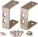 Kentrol 30527 Jeep YJ Rear Bumper Brackets Pair 87-95 Wrangler TJ Polished Silver Kentrol - Truck Part Superstore
